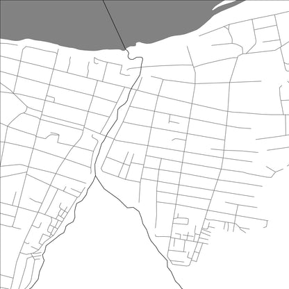 ROAD MAP OF YENISEYSK, RUSSIA BY MAPBAKES