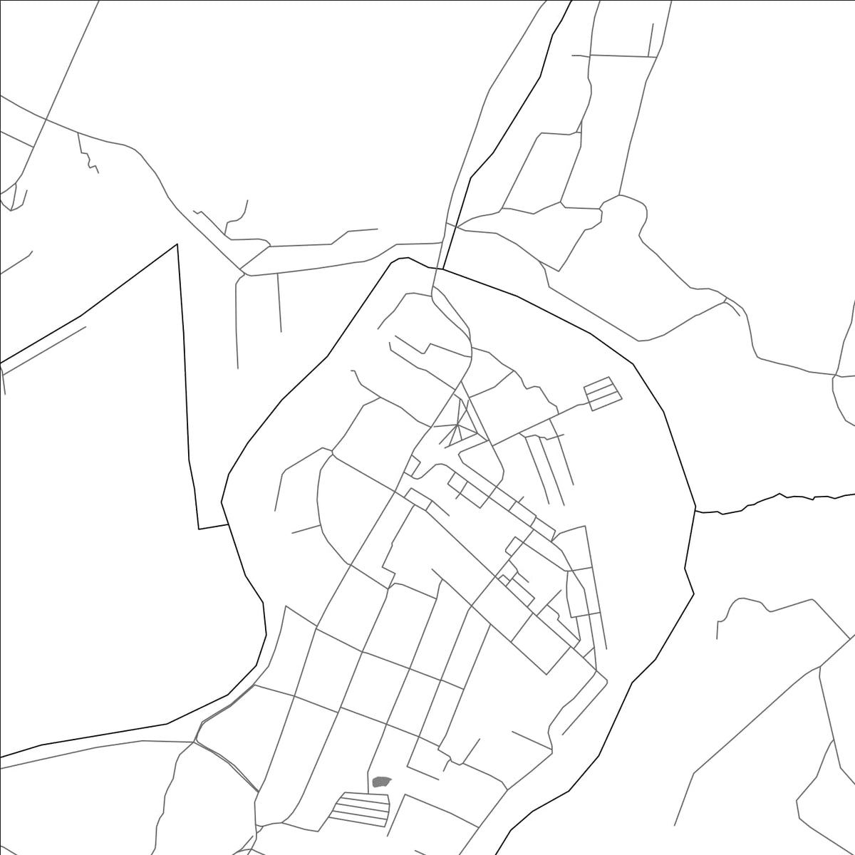 ROAD MAP OF YERMOLINO, RUSSIA BY MAPBAKES