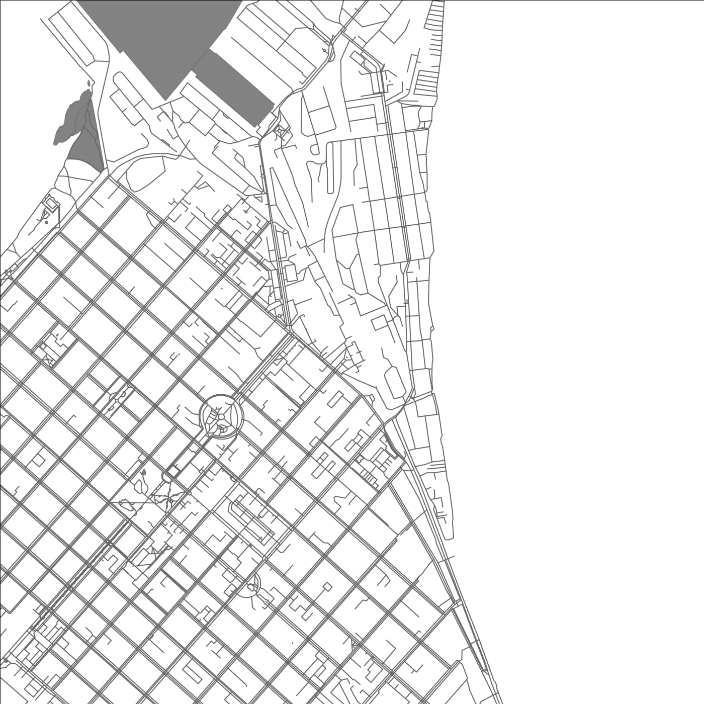 ROAD MAP OF YEYSK, RUSSIA BY MAPBAKES