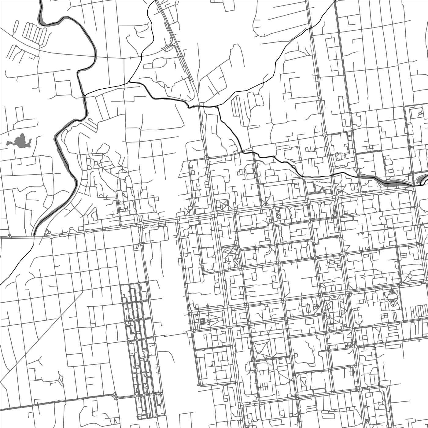 ROAD MAP OF YUZHNO SAKHALINSK, RUSSIA BY MAPBAKES