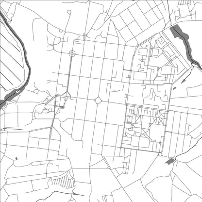 ROAD MAP OF ZARAYSK, RUSSIA BY MAPBAKES