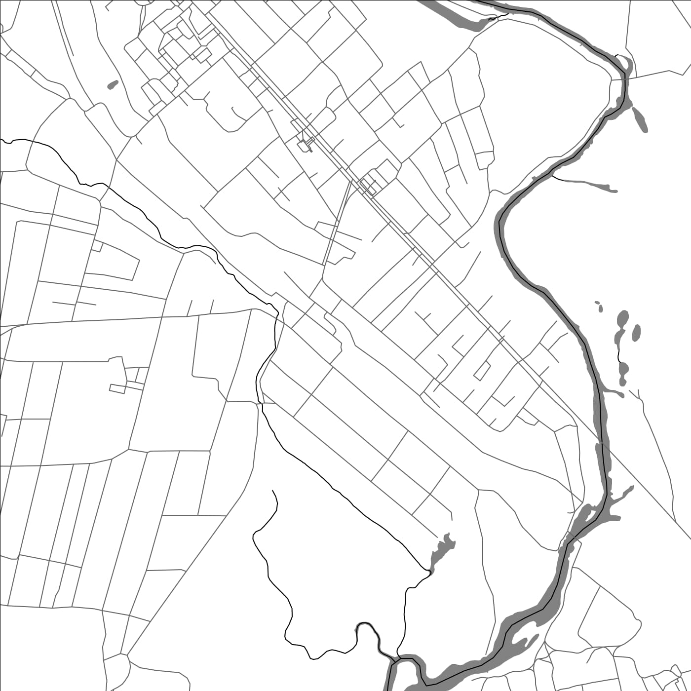 ROAD MAP OF ZHERDEVKA, RUSSIA BY MAPBAKES