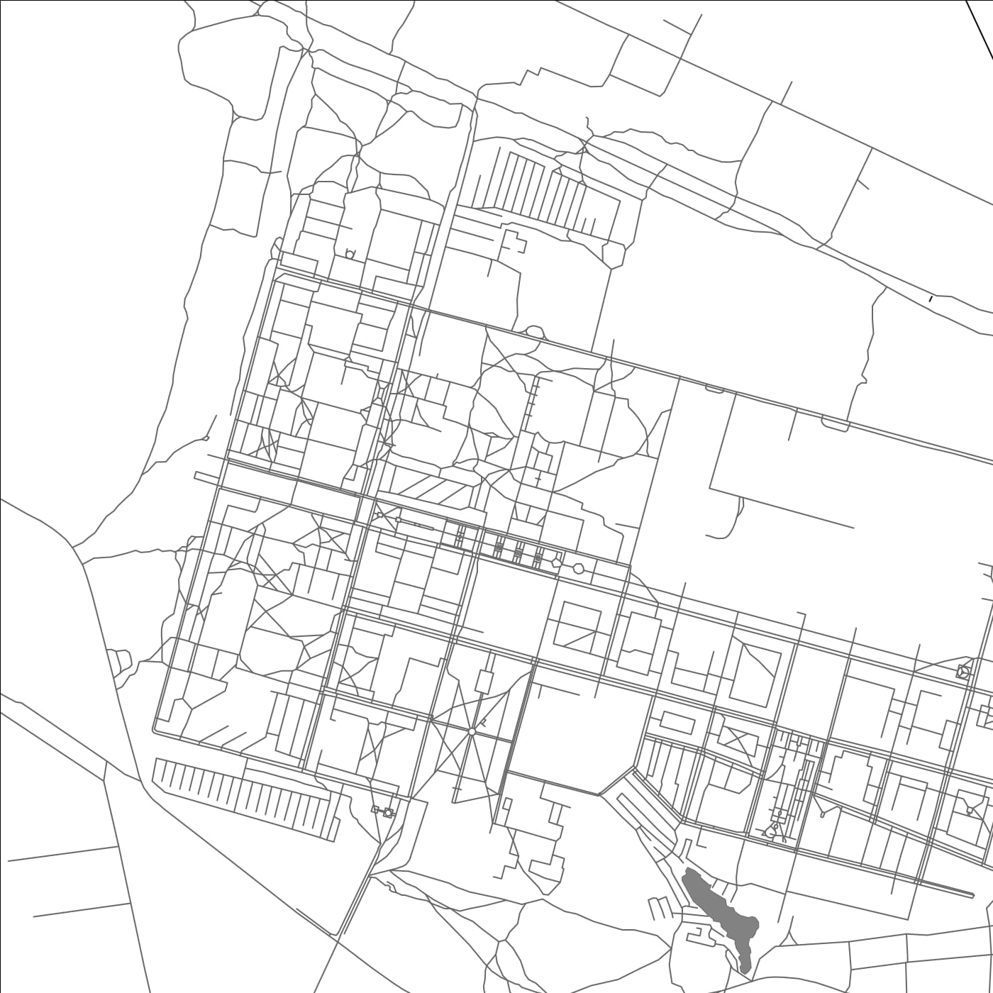 ROAD MAP OF ZNAMENSK, RUSSIA BY MAPBAKES