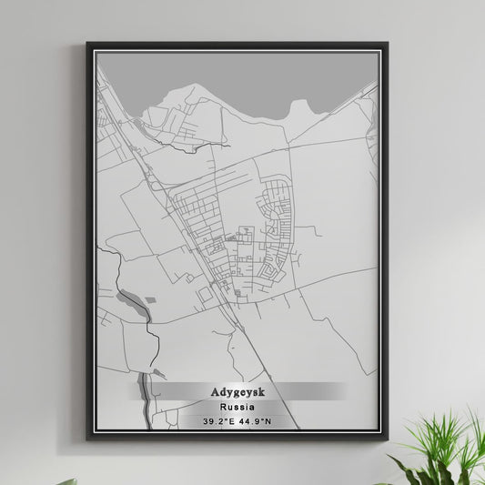 ROAD MAP OF ADYGEYSK, RUSSIA BY MAPBAKES