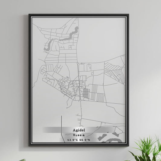 ROAD MAP OF AGIDEL, RUSSIA BY MAPBAKES