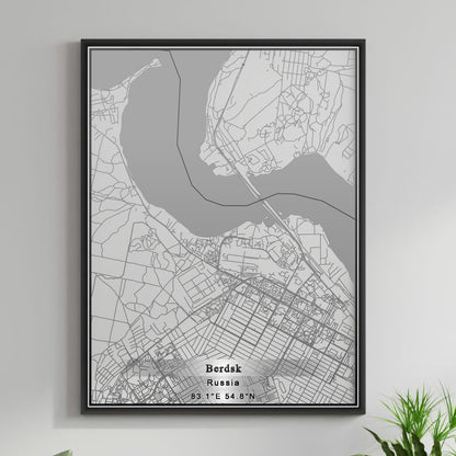 ROAD MAP OF BERDSK, RUSSIA BY MAPBAKES