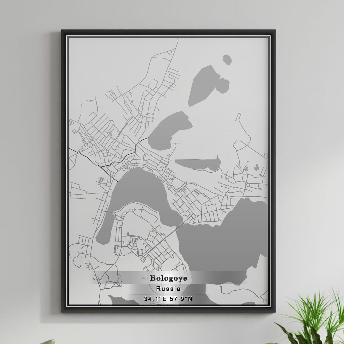 ROAD MAP OF BOLOGOYE, RUSSIA BY MAPBAKES