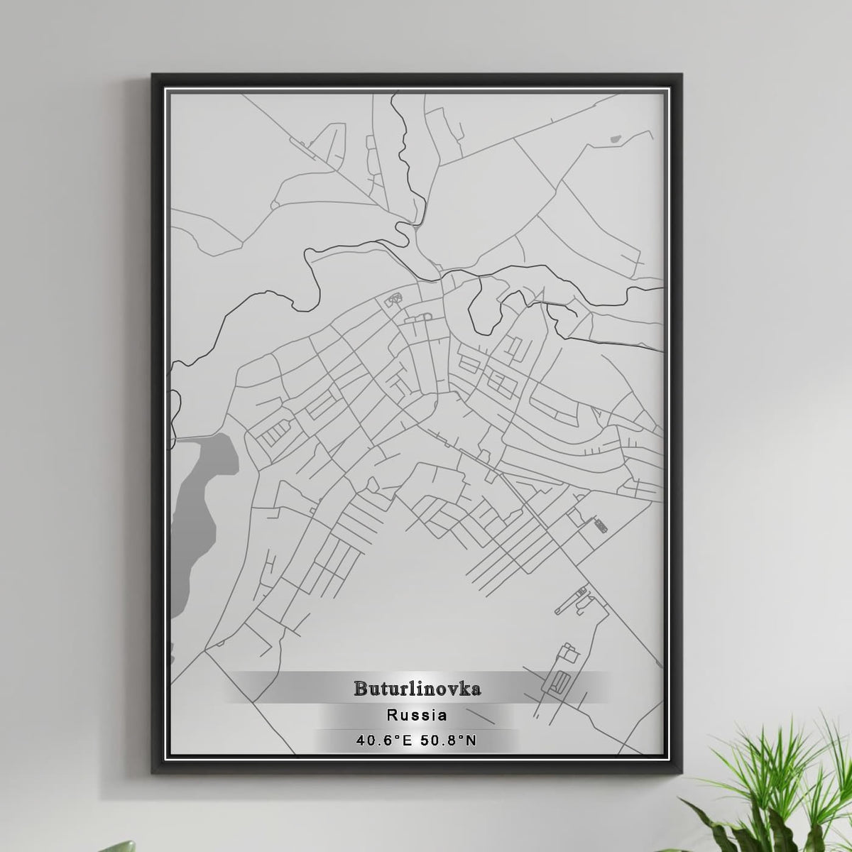 ROAD MAP OF BUTURLINOVKA, RUSSIA BY MAPBAKES