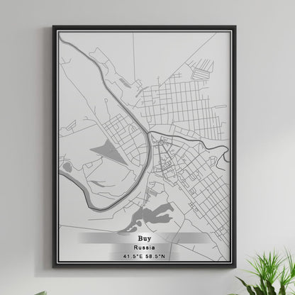 ROAD MAP OF BUY, RUSSIA BY MAPBAKES