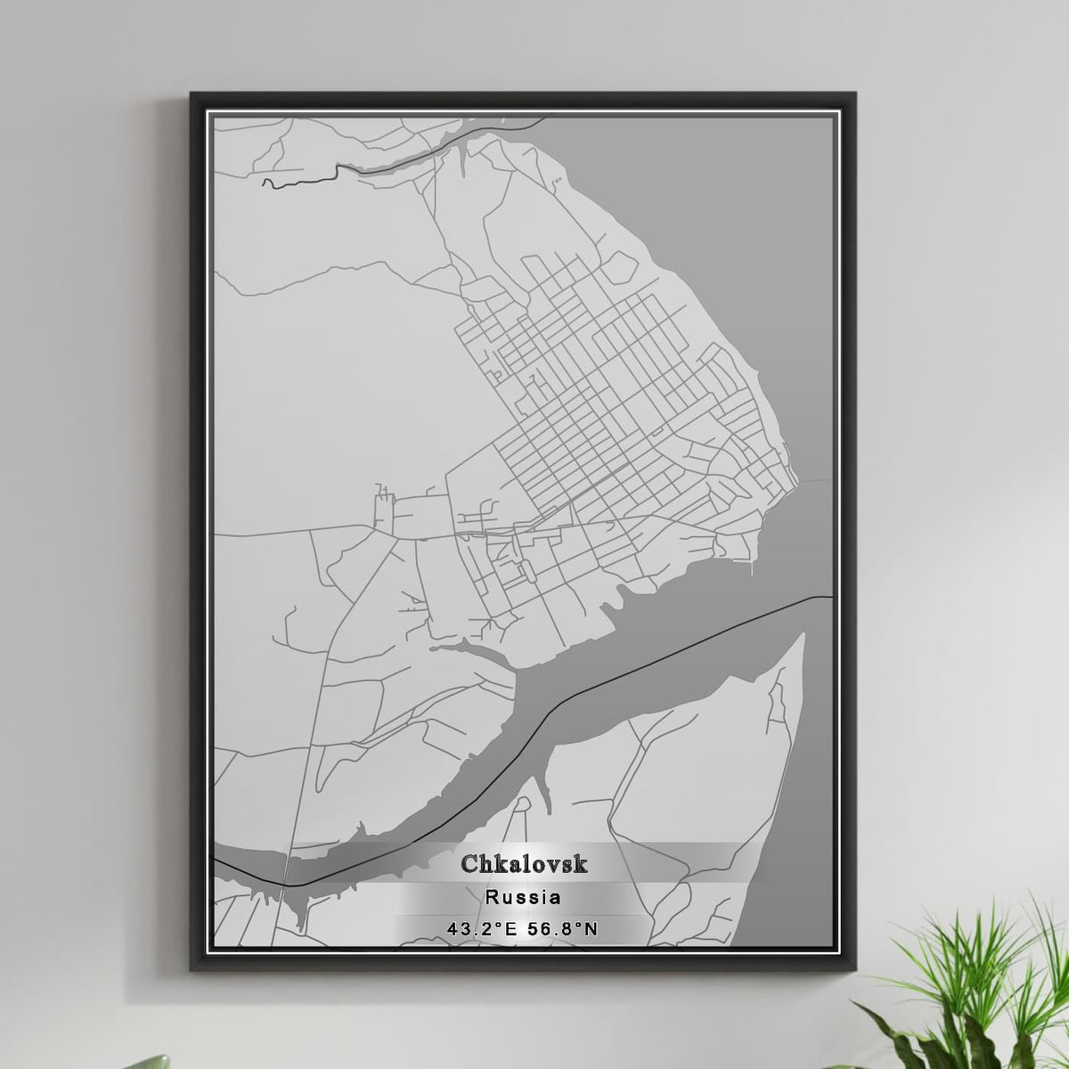 ROAD MAP OF CHKALOVSK, RUSSIA BY MAPBAKES