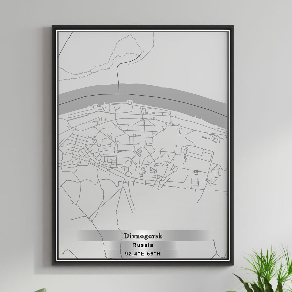 ROAD MAP OF DIVNOGORSK, RUSSIA BY MAPBAKES
