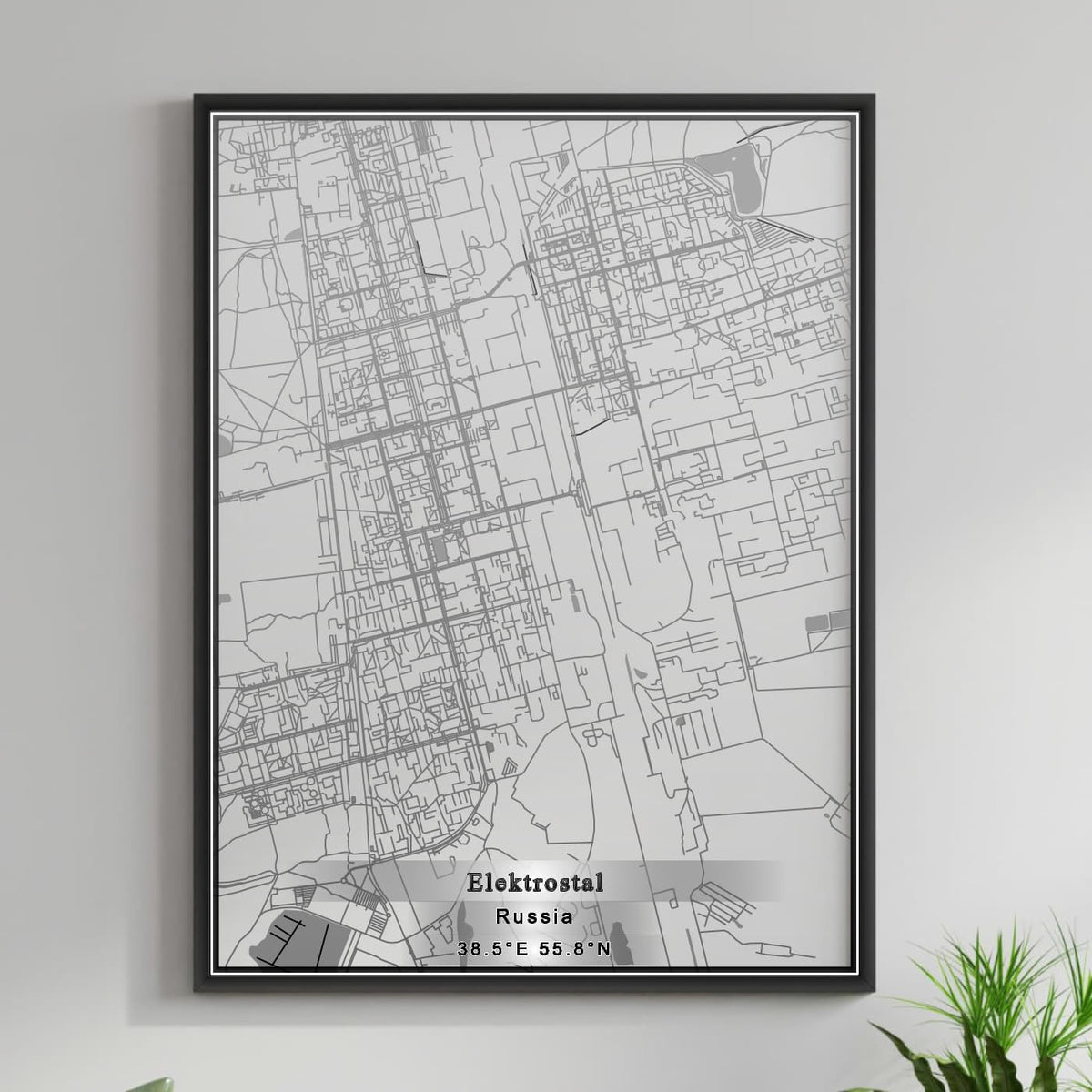 ROAD MAP OF ELEKTROSTAL, RUSSIA BY MAPBAKES