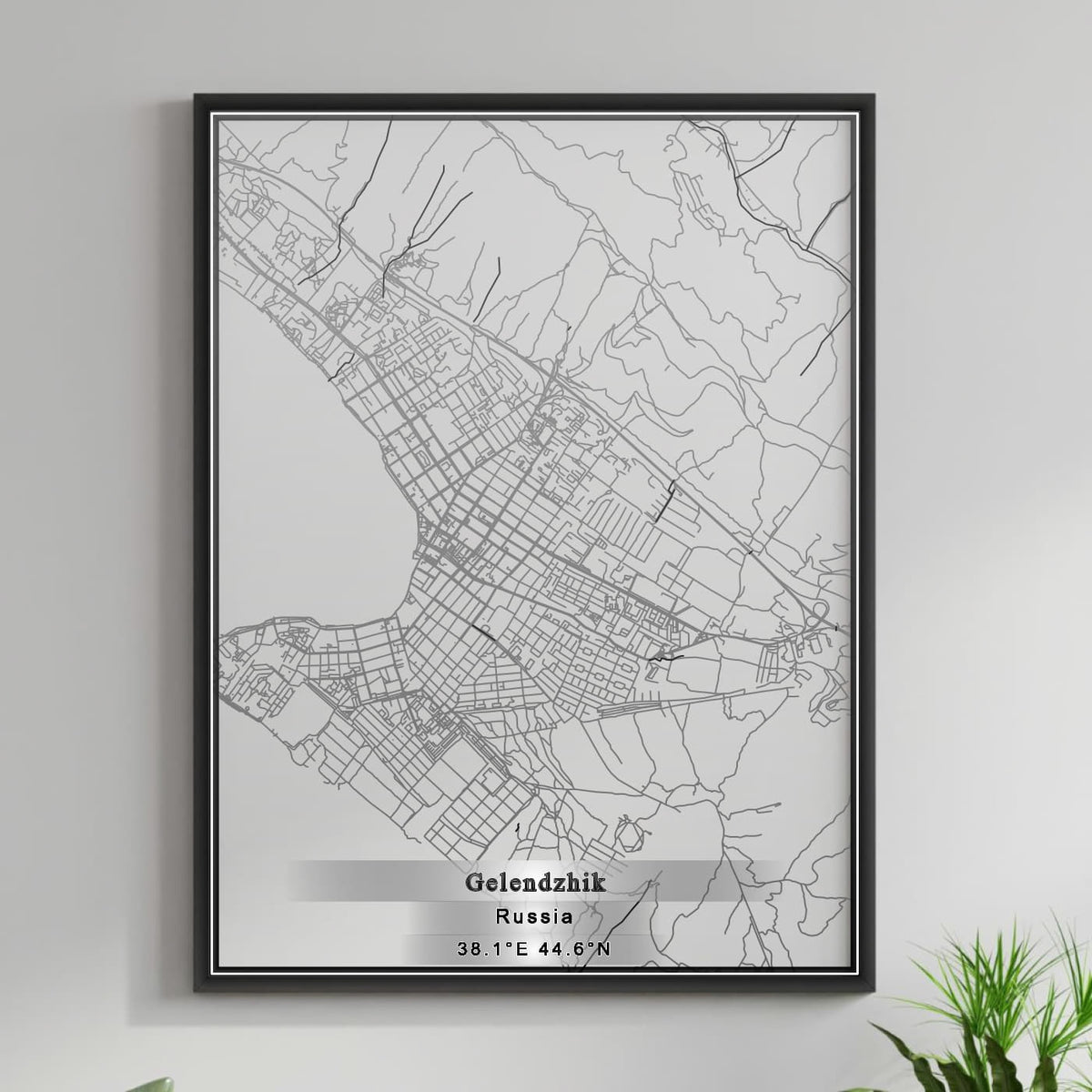 ROAD MAP OF GELENDZHIK, RUSSIA BY MAPBAKES