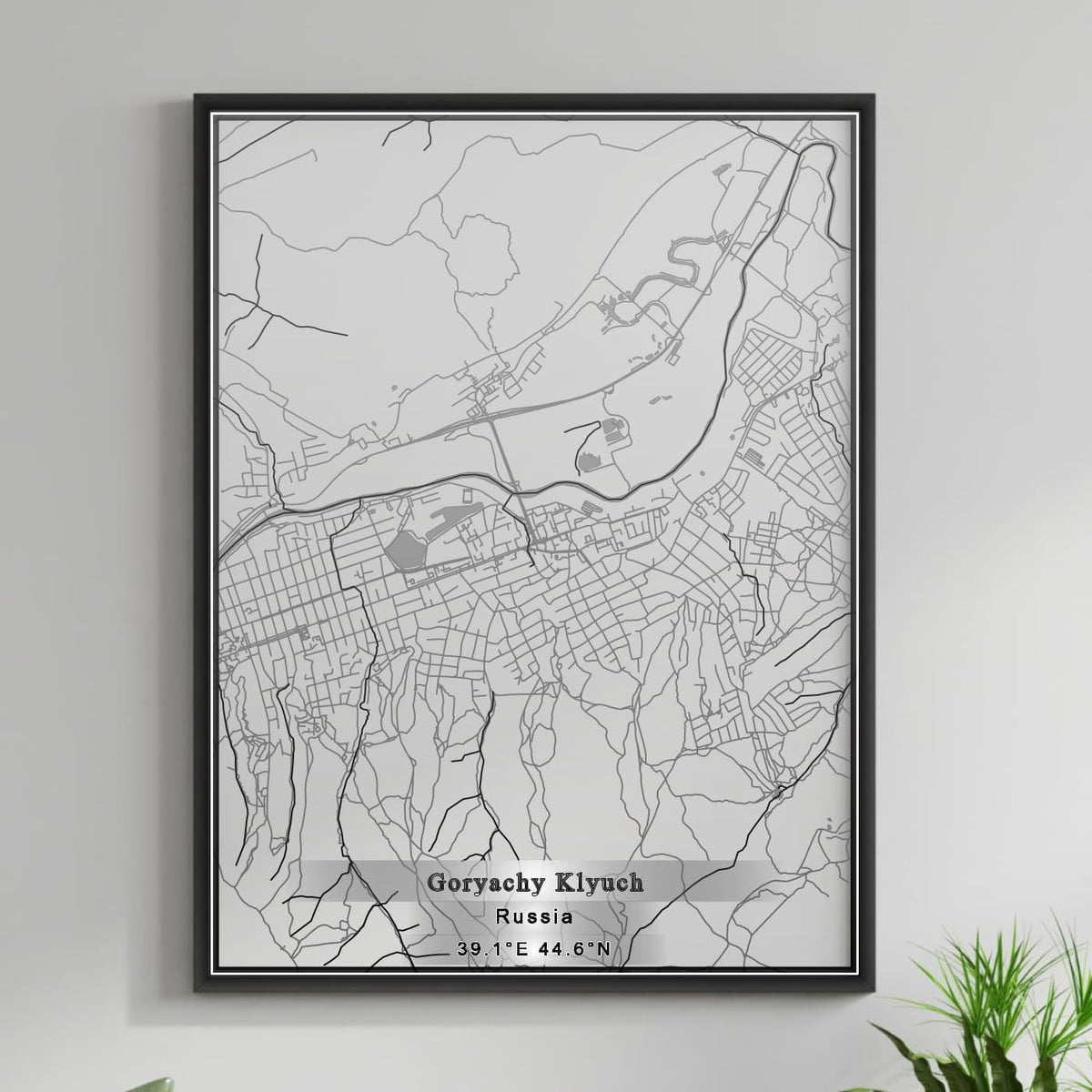 ROAD MAP OF GORYACHY KLYUCH, RUSSIA BY MAPBAKES