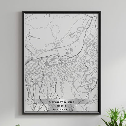 ROAD MAP OF GORYACHY KLYUCH, RUSSIA BY MAPBAKES