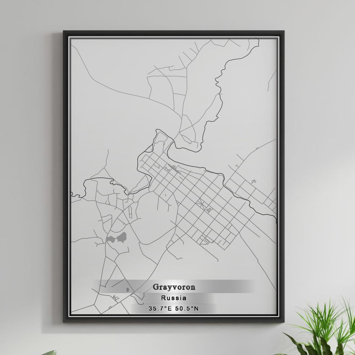 ROAD MAP OF GRAYVORON, RUSSIA BY MAPBAKES