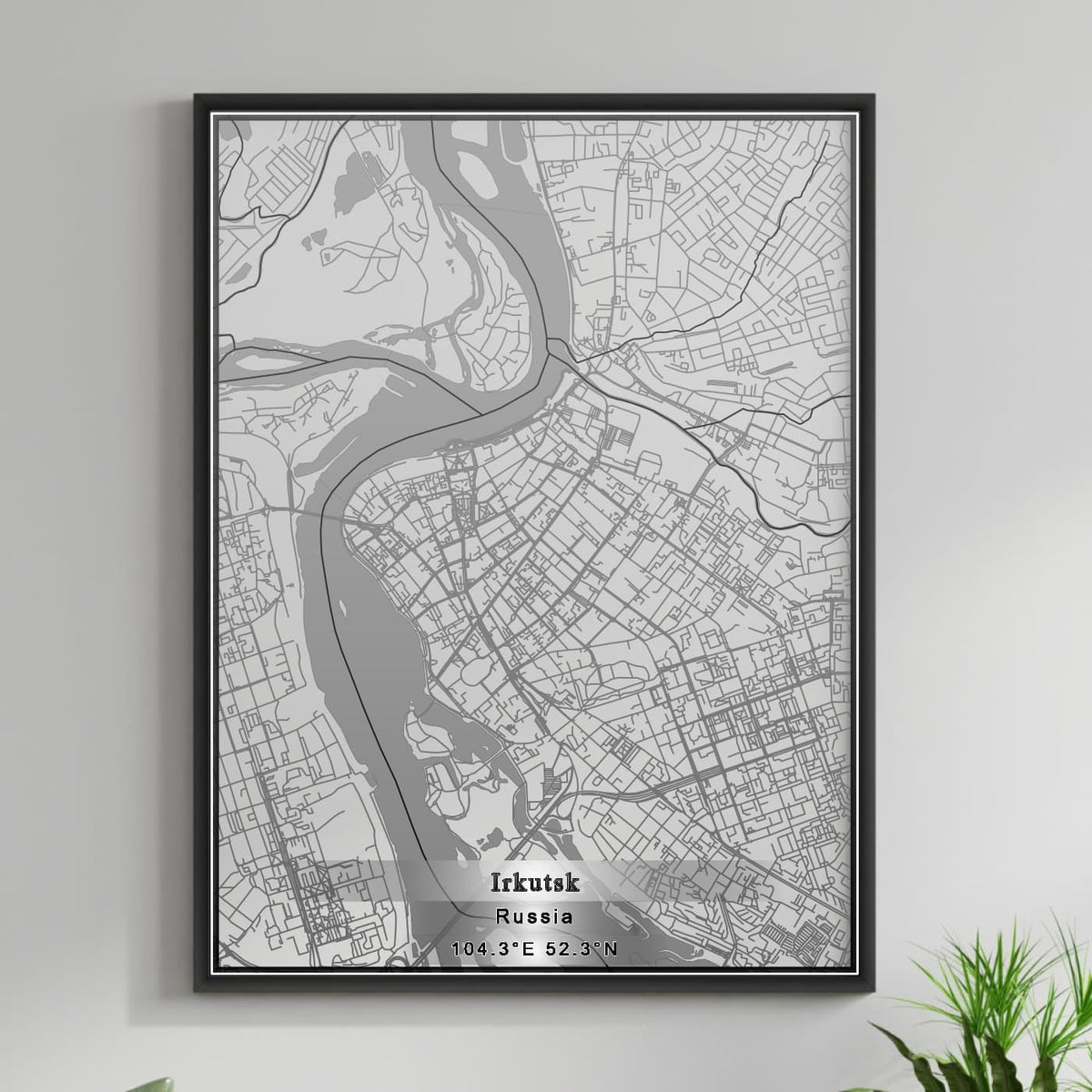 ROAD MAP OF IRKUTSK, RUSSIA BY MAPBAKES