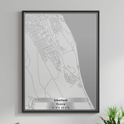 ROAD MAP OF IZBERBASH, RUSSIA BY MAPBAKES