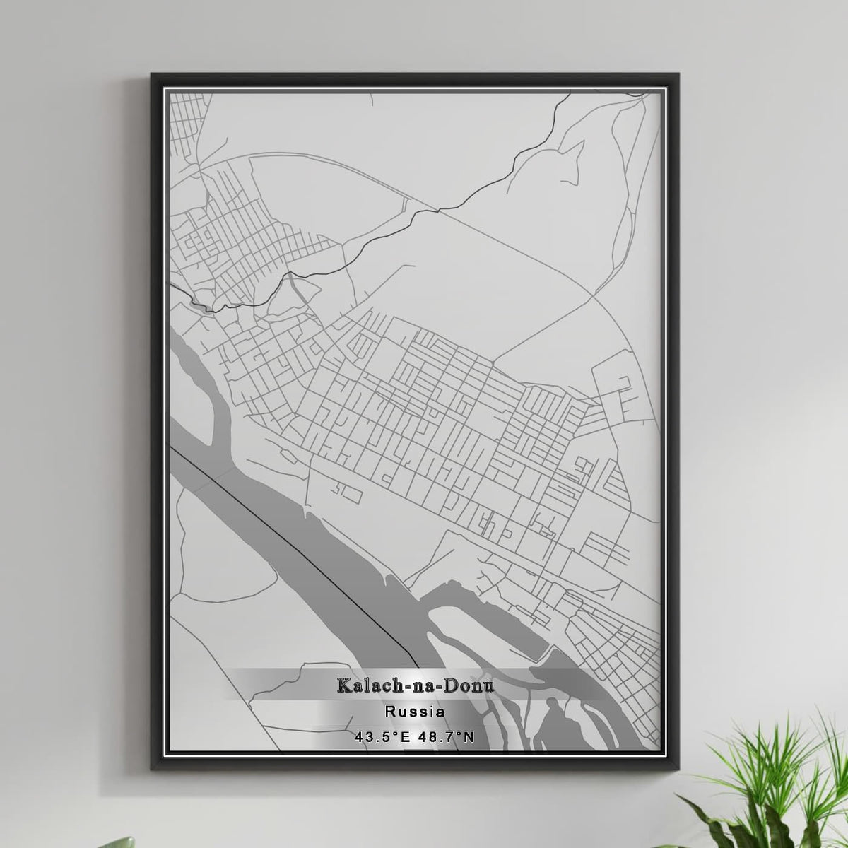 ROAD MAP OF KALACH NA DONU, RUSSIA BY MAPBAKES