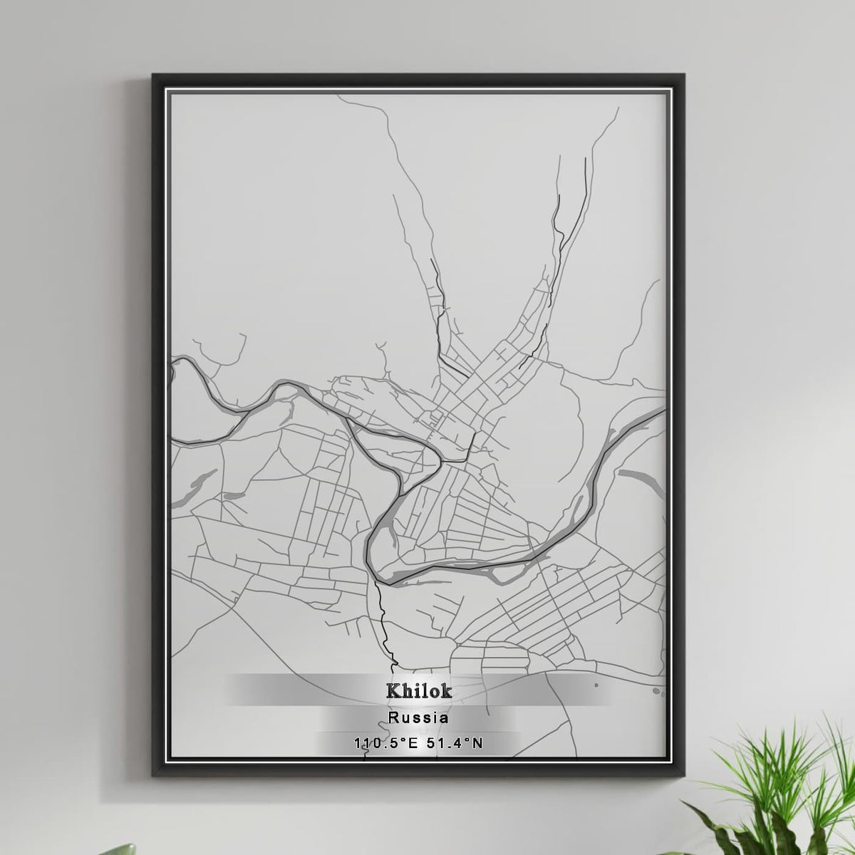 ROAD MAP OF KHILOK, RUSSIA BY MAPBAKES