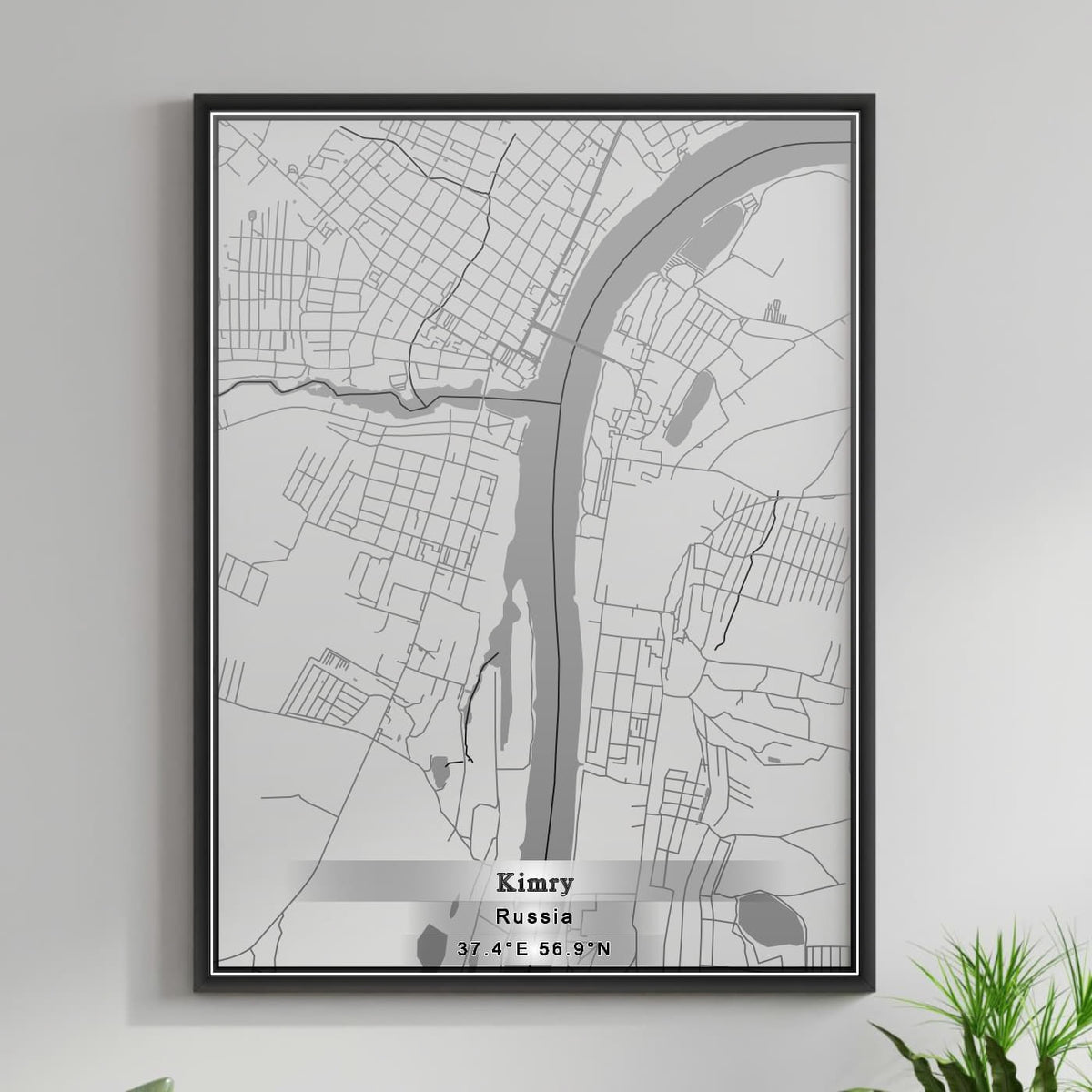ROAD MAP OF KIMRY, RUSSIA BY MAPBAKES