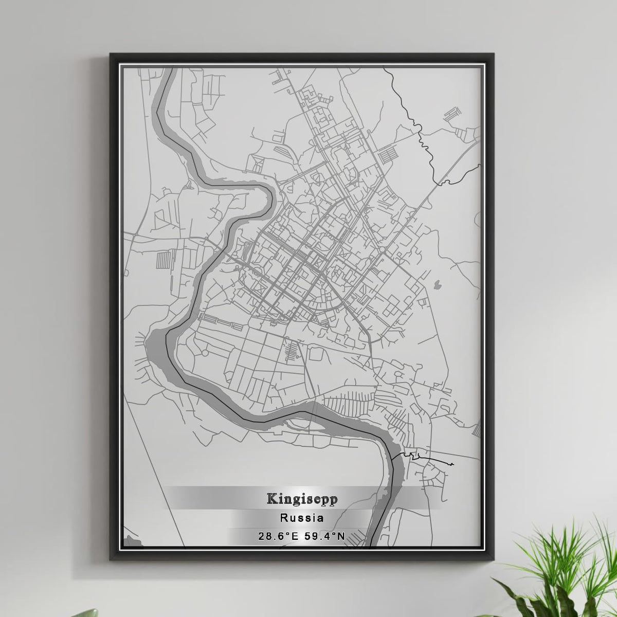 ROAD MAP OF KINGISEPP, RUSSIA BY MAPBAKES