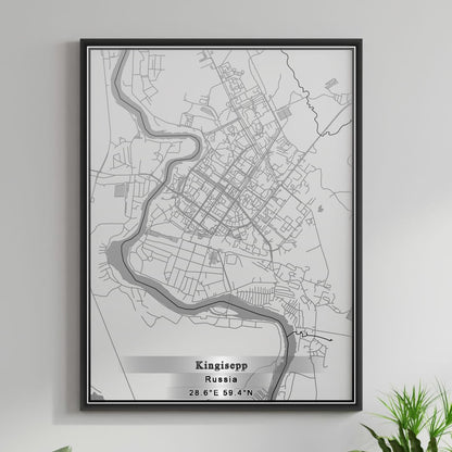 ROAD MAP OF KINGISEPP, RUSSIA BY MAPBAKES