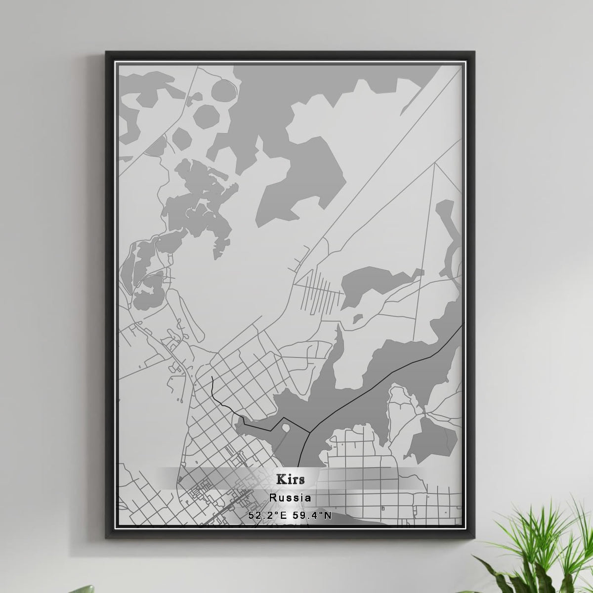 ROAD MAP OF KIRS, RUSSIA BY MAPBAKES