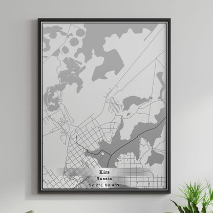 ROAD MAP OF KIRS, RUSSIA BY MAPBAKES