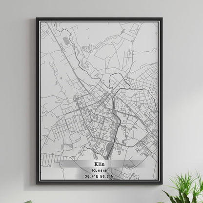 ROAD MAP OF KLIN, RUSSIA BY MAPBAKES