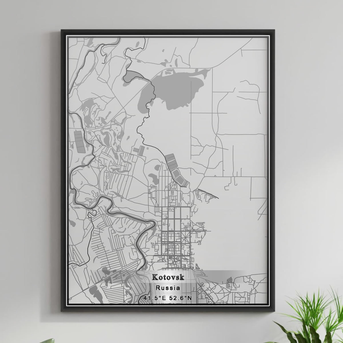 ROAD MAP OF KOTOVSK, RUSSIA BY MAPBAKES