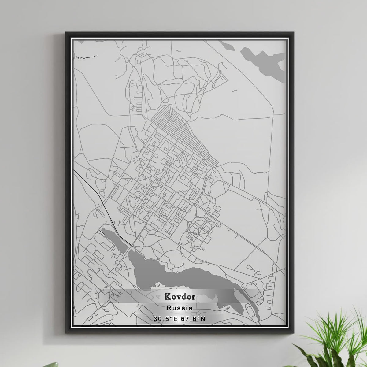 ROAD MAP OF KOVDOR, RUSSIA BY MAPBAKES
