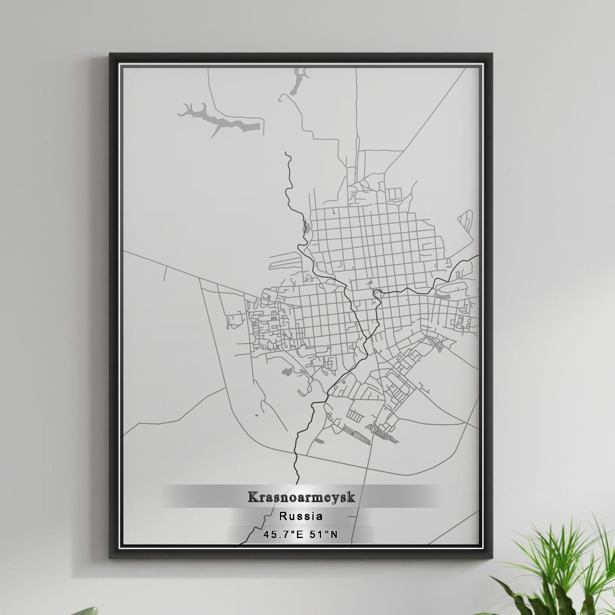 ROAD MAP OF KRASNOARMEYSK1, RUSSIA BY MAPBAKES