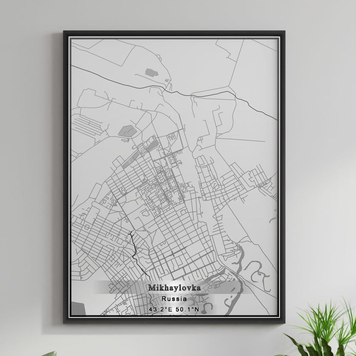 ROAD MAP OF MIKHAYLOVKA, RUSSIA BY MAPBAKES