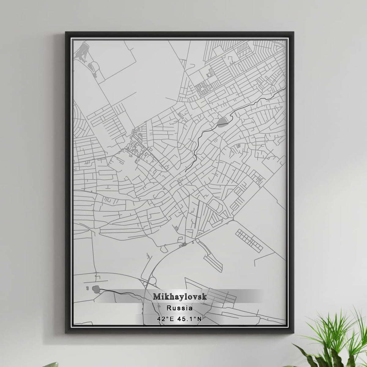 ROAD MAP OF MIKHAYLOVSK1, RUSSIA BY MAPBAKES