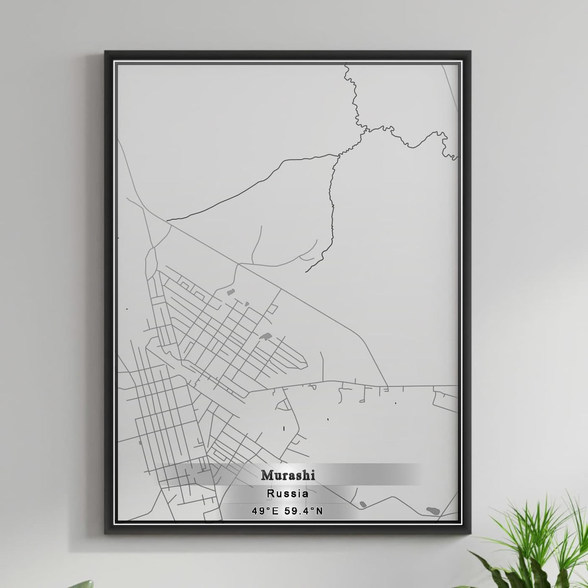 ROAD MAP OF MURASHI, RUSSIA BY MAPBAKES