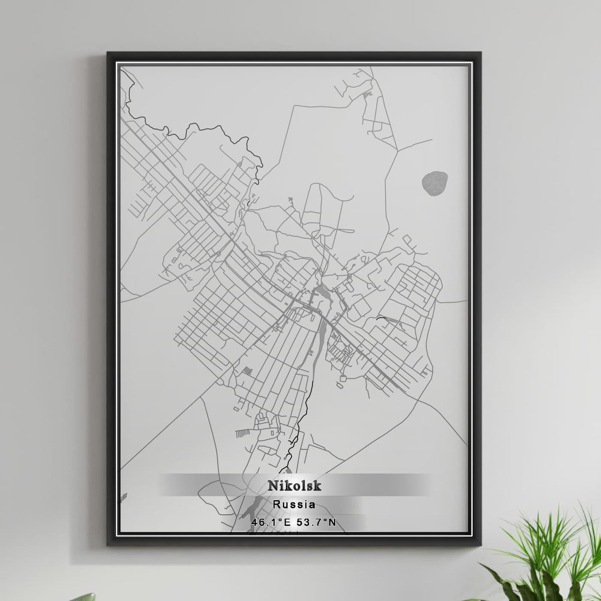 ROAD MAP OF NIKOLSK1, RUSSIA BY MAPBAKES