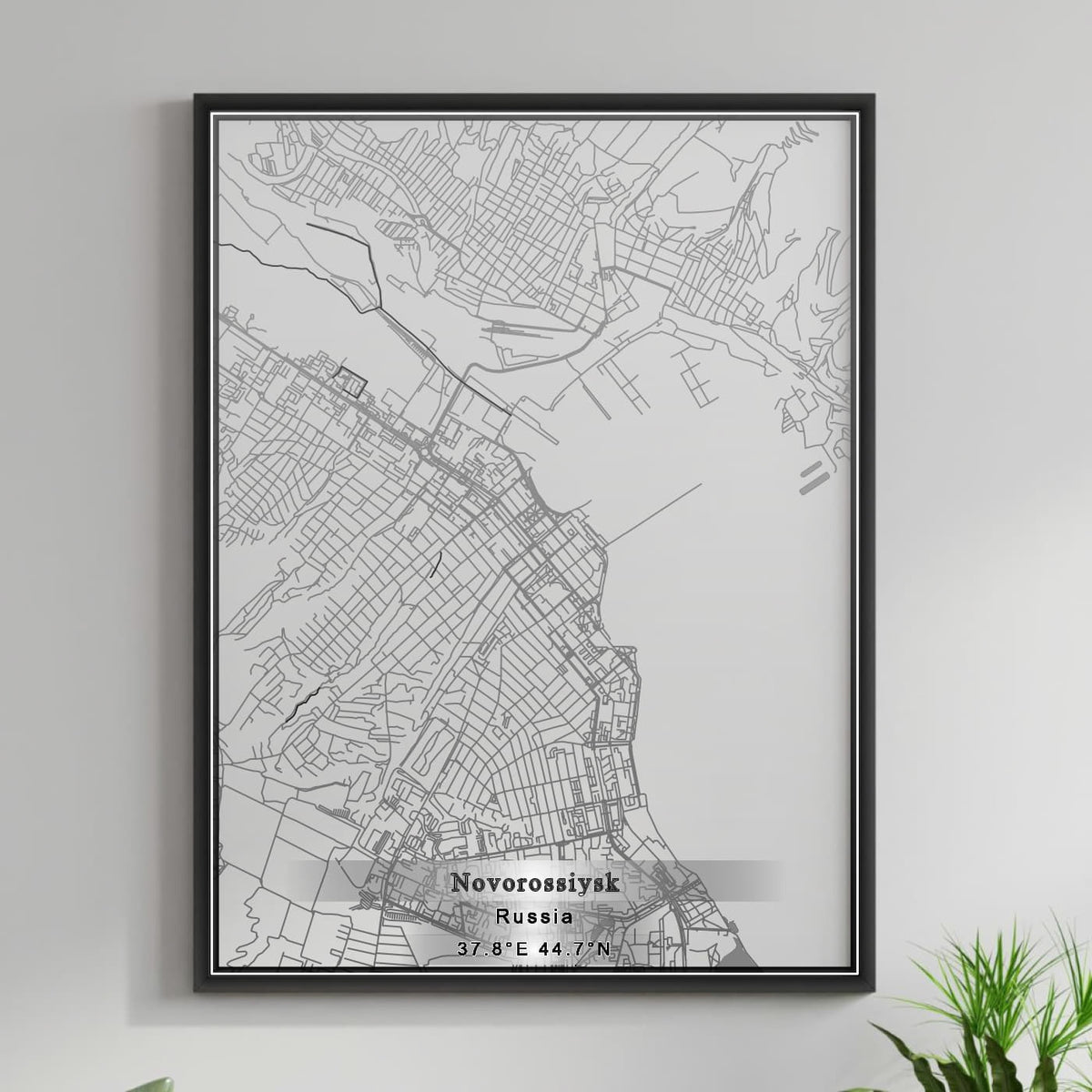 ROAD MAP OF NOVOROSSIYSK, RUSSIA BY MAPBAKES