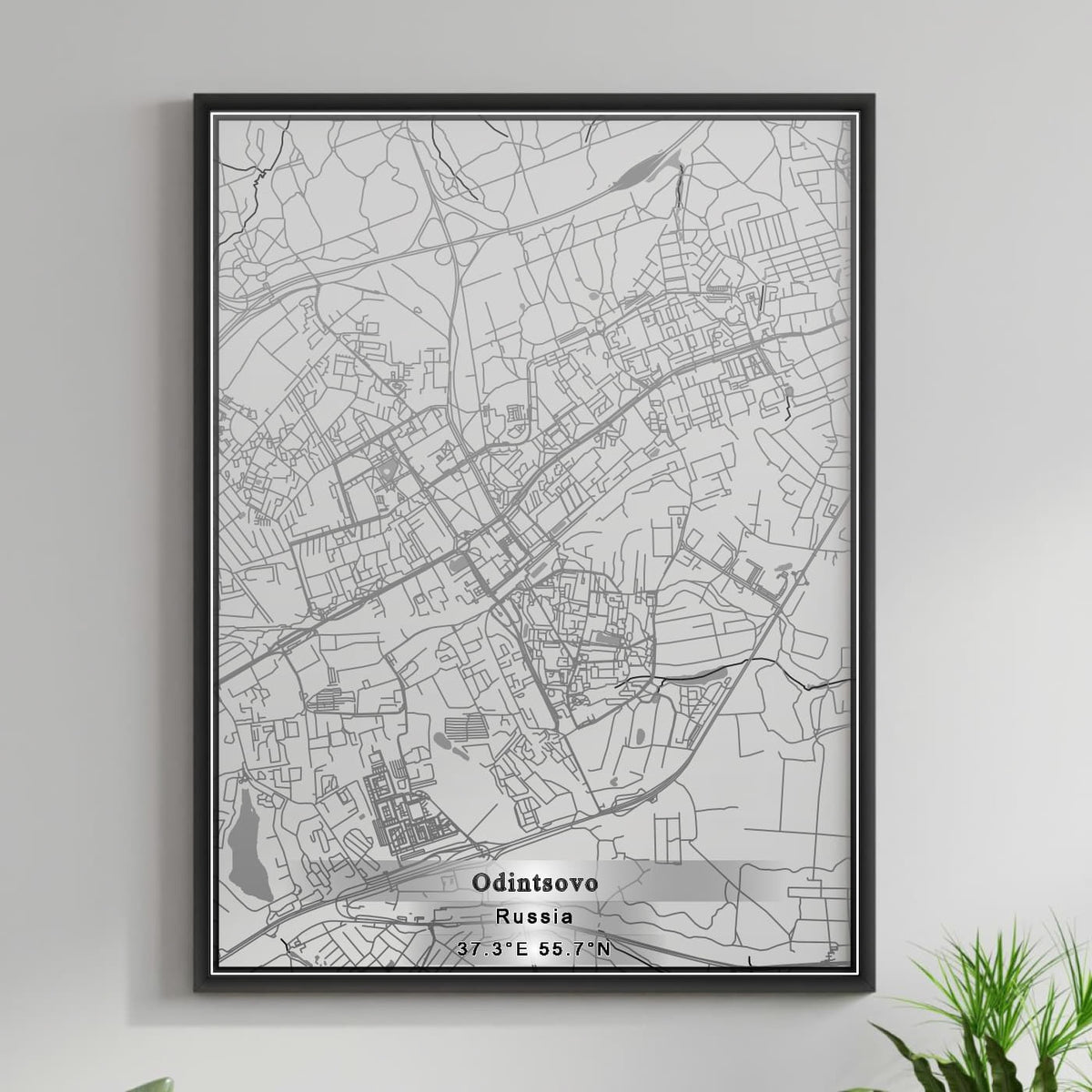 ROAD MAP OF ODINTSOVO, RUSSIA BY MAPBAKES