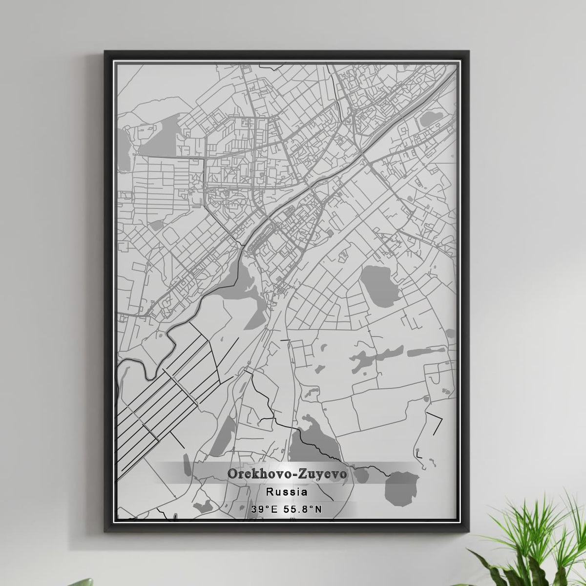 ROAD MAP OF OREKHOVO ZUYEVO, RUSSIA BY MAPBAKES