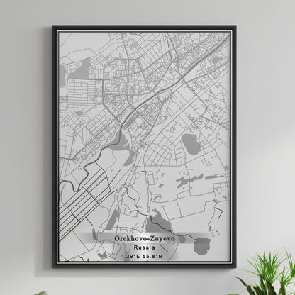 ROAD MAP OF OREKHOVO ZUYEVO, RUSSIA BY MAPBAKES