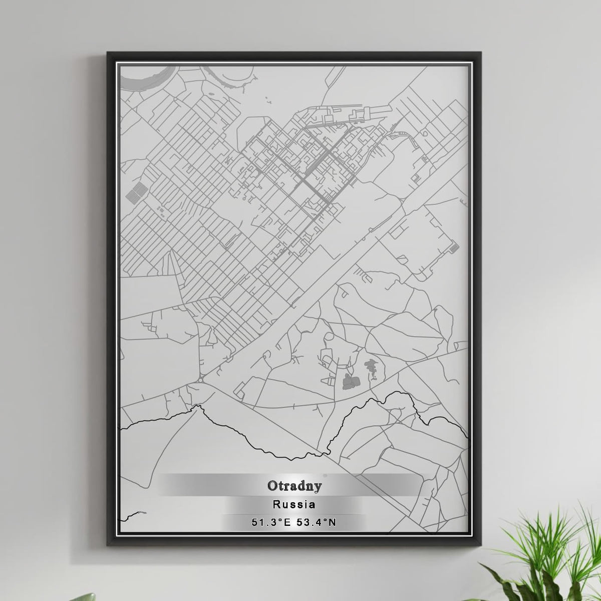 ROAD MAP OF OTRADNY, RUSSIA BY MAPBAKES