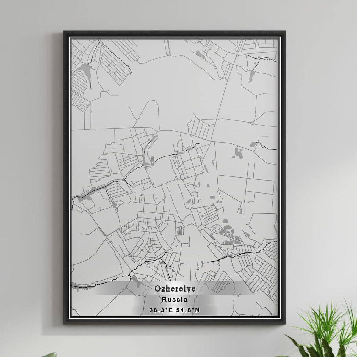 ROAD MAP OF OZHERELYE, RUSSIA BY MAPBAKES