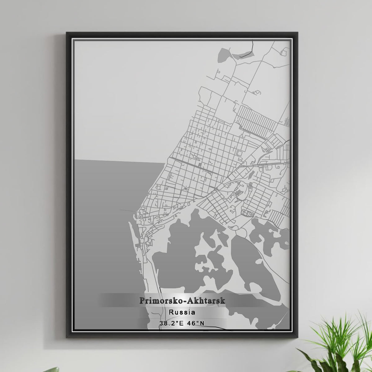 ROAD MAP OF PRIMORSKO AKHTARSK, RUSSIA BY MAPBAKES