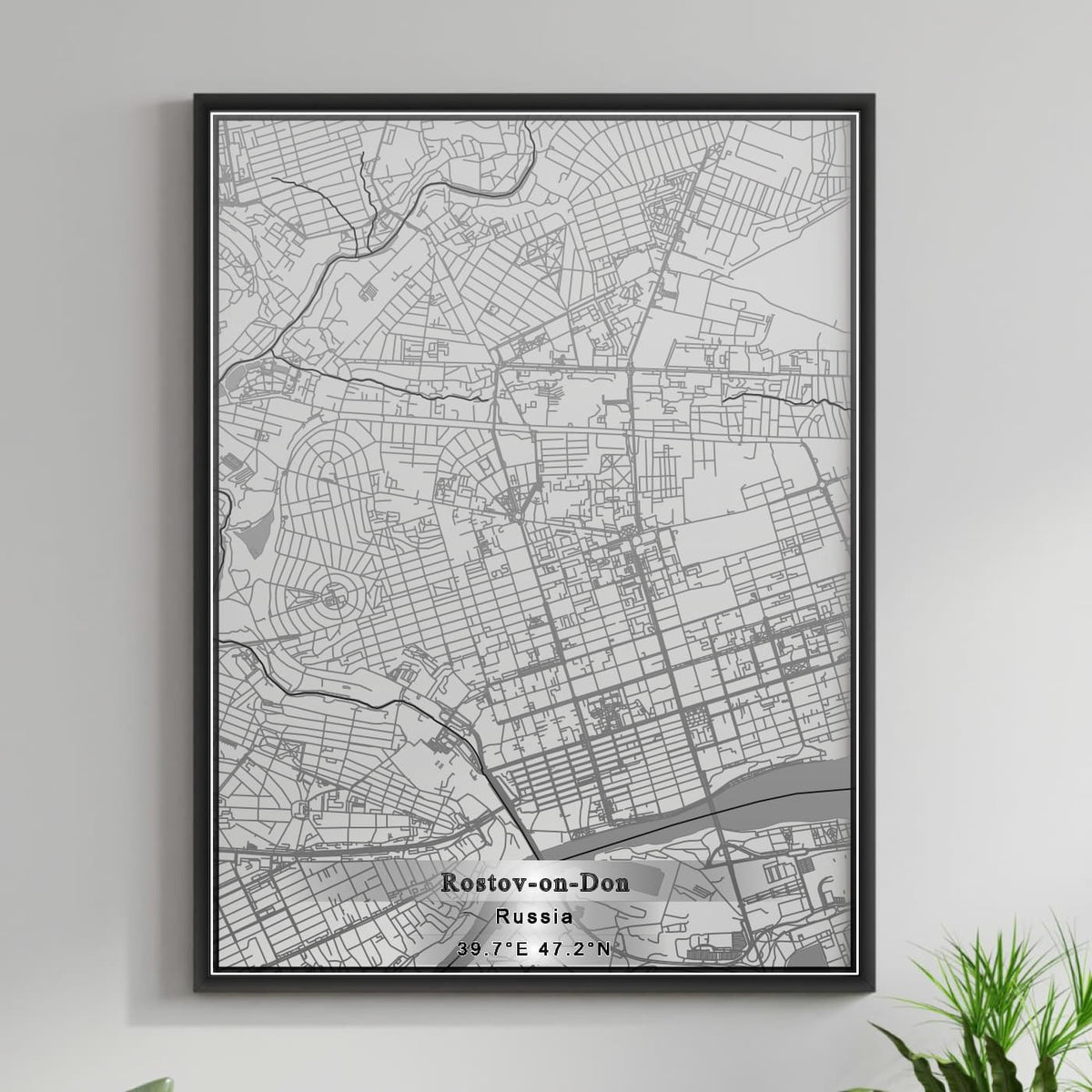 ROAD MAP OF ROSTOV ON DON, RUSSIA BY MAPBAKES