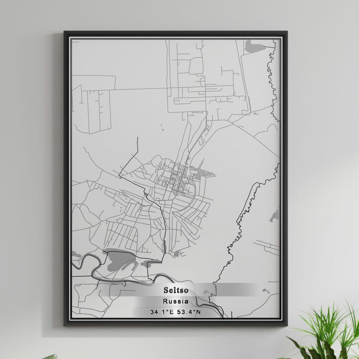 ROAD MAP OF SELTSO, RUSSIA BY MAPBAKES