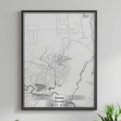ROAD MAP OF SELTSO, RUSSIA BY MAPBAKES
