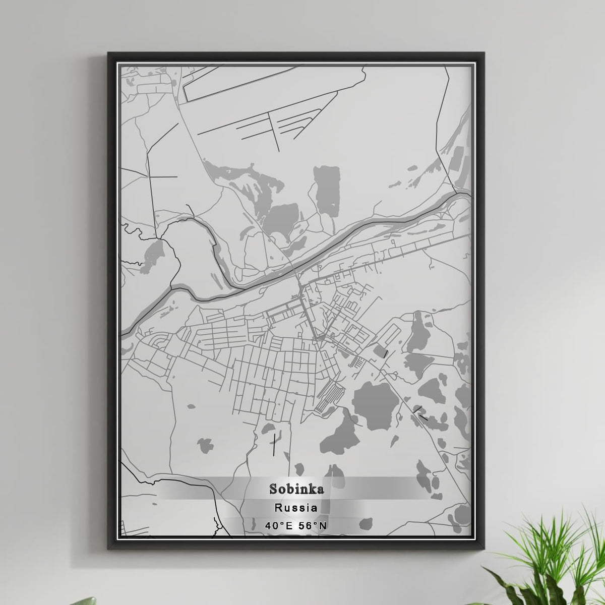 ROAD MAP OF SOBINKA, RUSSIA BY MAPBAKES