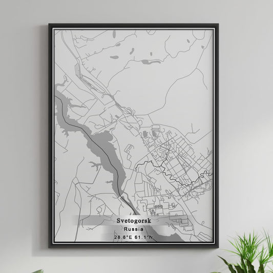 ROAD MAP OF SVETOGORSK, RUSSIA BY MAPBAKES