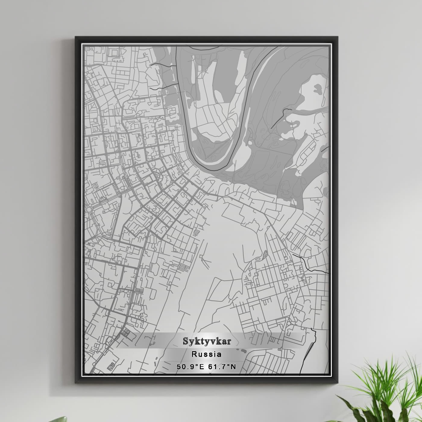 ROAD MAP OF SYKTYVKAR, RUSSIA BY MAPBAKES